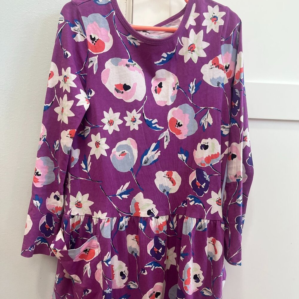Tea collection purple flowered dress
